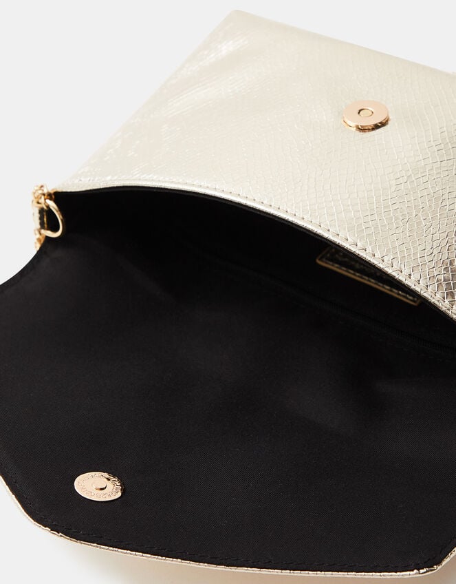 Metallic Envelope Crossbody Bag – Gold