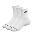 New Balance Quarter Crew Socks 3 Pack White